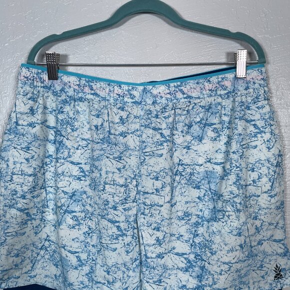 Chubbies Men XL Blue White Lined Classic Swim Trunk Short Pockets Drawstring - Picture 3 of 8